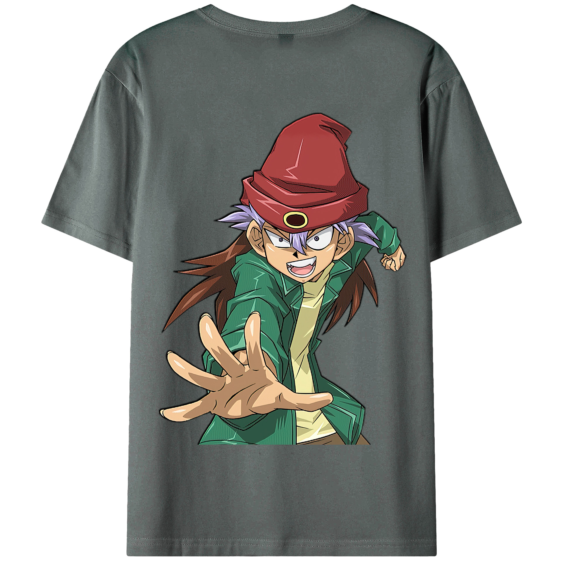 （画像用） 遊☆戯☆王 Yu-Gi-Oh! 綿100％半袖Tシャツ（背面プリント）